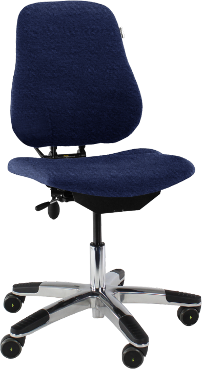 5000 Enforced ESD Standard Chair with Fixed Seat Angle Blue Dralon D89 ESD